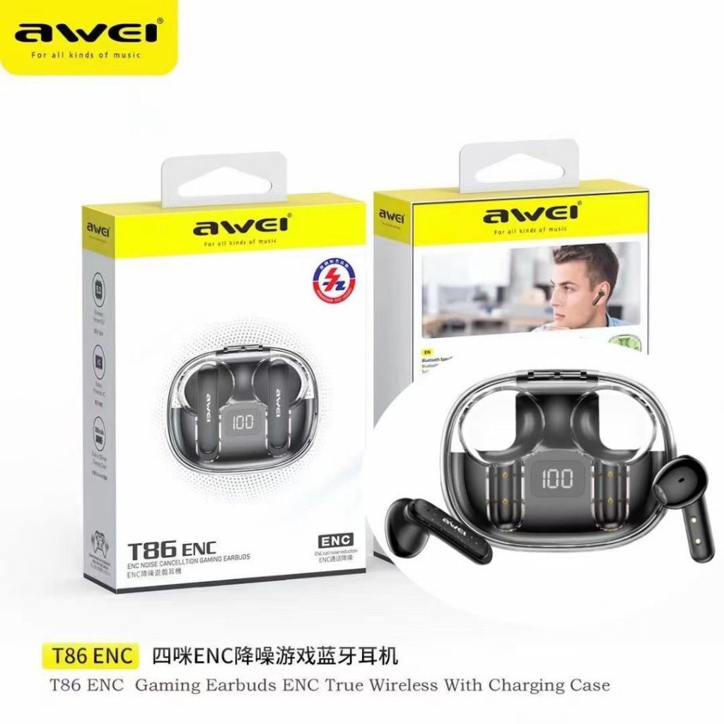 Awei T86 ENC Gaming Earbuds Malaysia